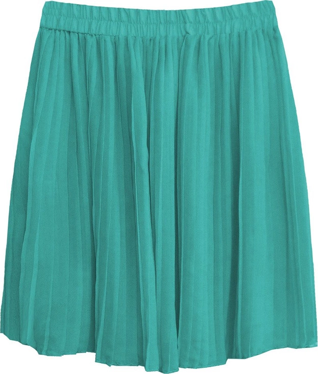 PLISOWANA SPÓDNICA MINI MORSKA (9227)
