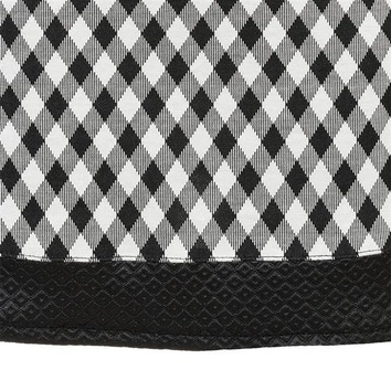 BIAŁO-CZARNA TUNIKA W ROMBY (5619)