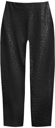 BŁYSZCZĄCE LEGGINSY W PANTERKĘ CZARNE (331ART)