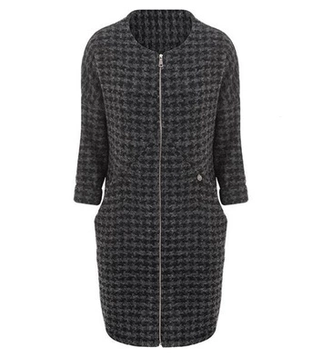 GRUBA NARZUTKA W PEPITKĘ GRAFITOWA (5919)