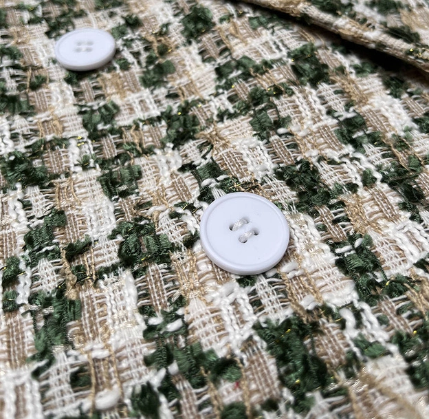 Krótka dwurzędowa marynarka zielona (AG3-1812)