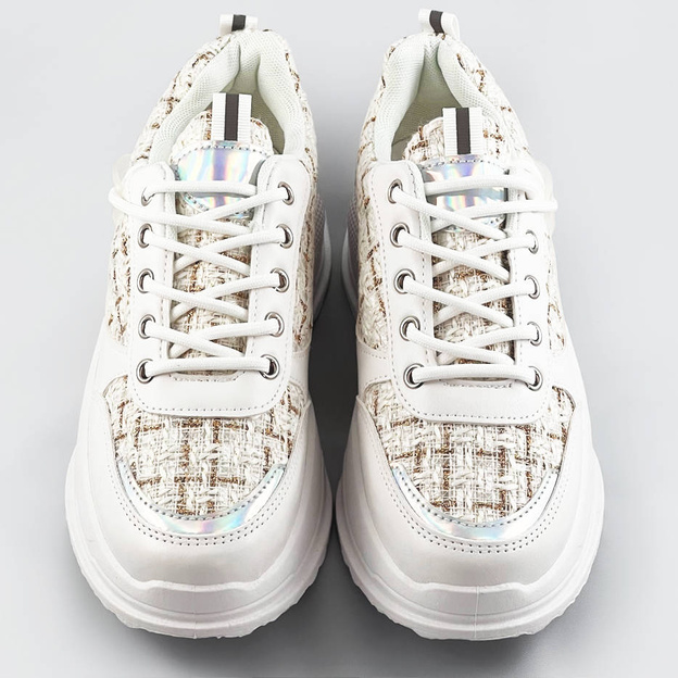 Buty sportowe damskie białe (7003)