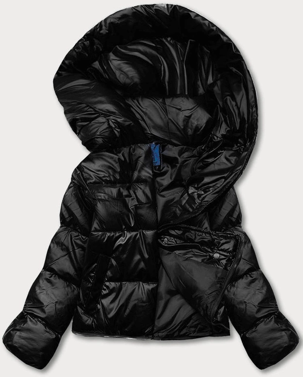 Kurtka zimowa damska trzy długości czarna matowa (ag8-003)