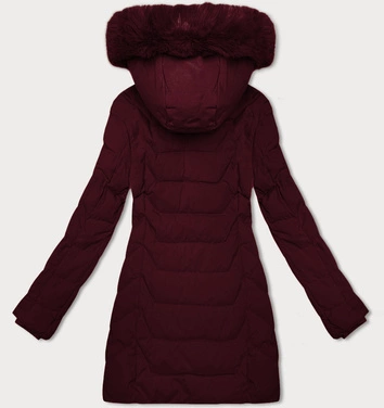 Kurtka damska z kapturem J Style bordowa (16M9121-06)