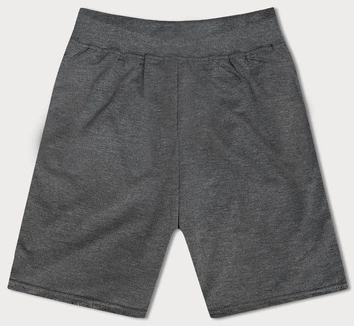 Krótkie spodenki męskie ciemne szare (8K922-5)