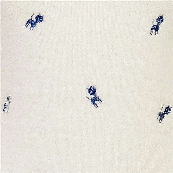 MIĘKKI SWETER W KOTKI ECRU (Y1202)