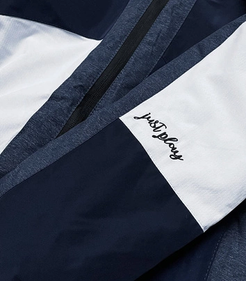 DAMSKA KURTKA ZIMOWA NARCIARSKA GRANATOWO-BIAŁA (B2359)