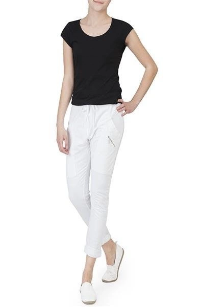 DRESOWE SPODNIE CHINOS BIAŁE (6914)