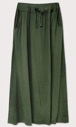 DŁUGA SPÓDNICA W GUMKĘ KHAKI (595ART)