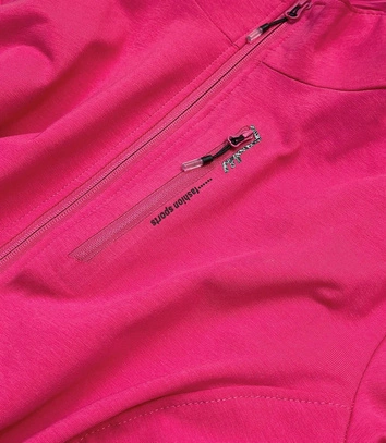 DAMSKA BLUZA SPORTOWA ZE STÓJKĄ RÓŻOWA (58114)