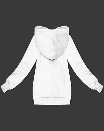 Rozpinana bluza damska z kapturem S'West biała (B-12#)