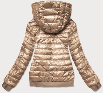 DWUSTRONNA KURTKA DAMSKA BARANEK BEŻOWA (H-989-22)