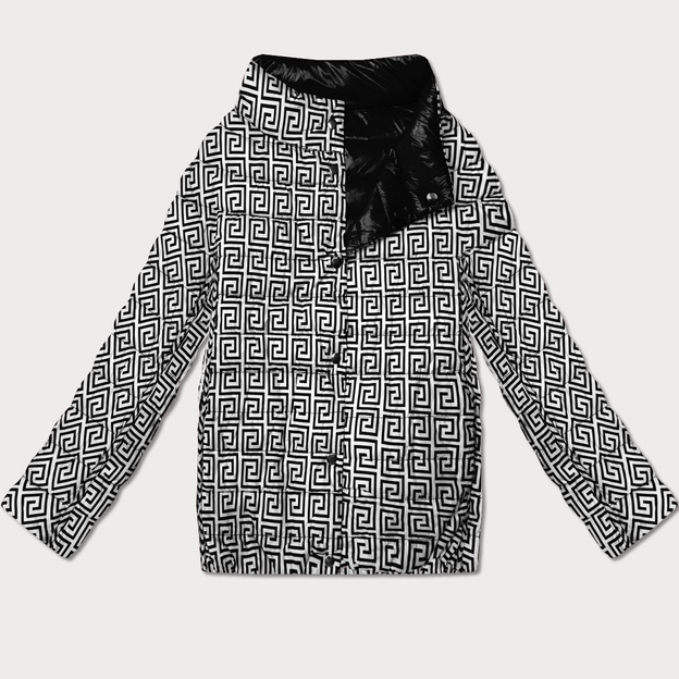 Lekko ocieplana dwustronna kurtka do bioder Goodlookin czarna (P21-7213/7212-1)