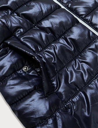 Pikowana kamizelka damska granatowa (7002)