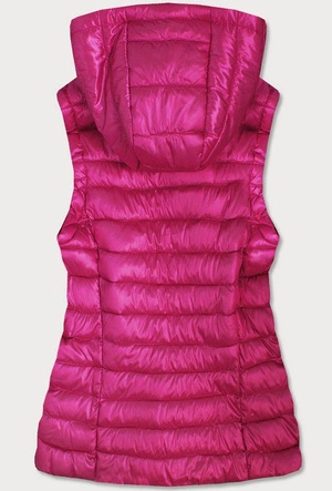 PIKOWANY BŁYSZCZĄCY BEZRĘKAWNIK DAMSKI RÓŻOWY (7000)