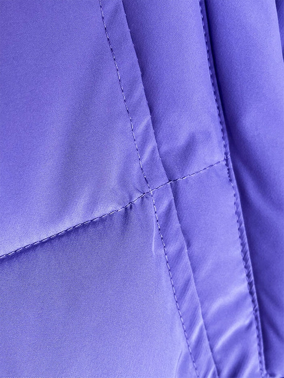 Zimowa kurtka damska z futrzaną podszewką lilac (LHD-23063)