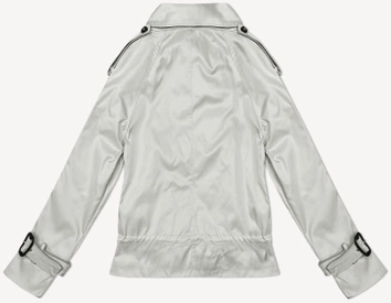 Kurtka z klapami na podszewce beżowa jasna (1802#-12)