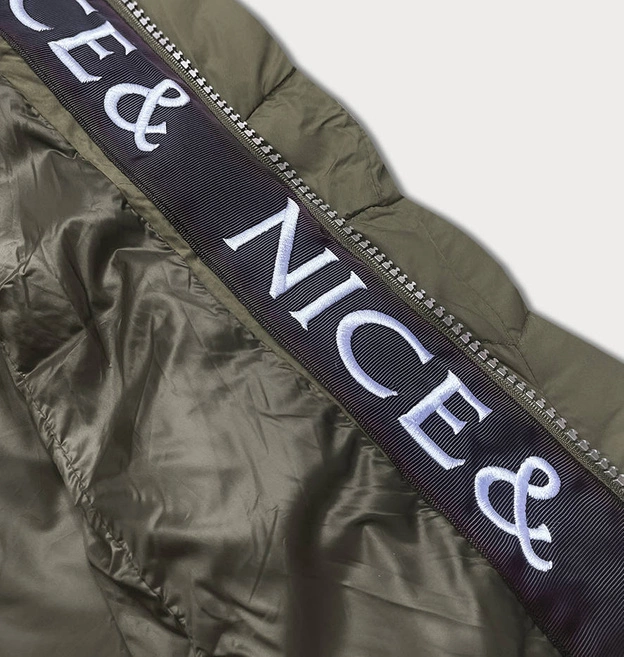 Przejściowa kurtka damska puchowa khaki (2M-001)