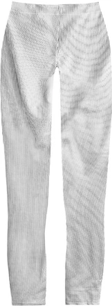 BŁYSZCZĄCE LEGGINSY W GEOMETRYCZNY WZÓR BIAŁO-CZARNE (323/1ART)