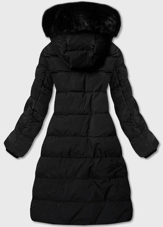 ZIMOWA DAMSKA KURTKA PUCHOWA CZARNA (OMDL-010)