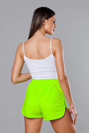 Sportowe spodenki damskie zielony neon (8K951-153)