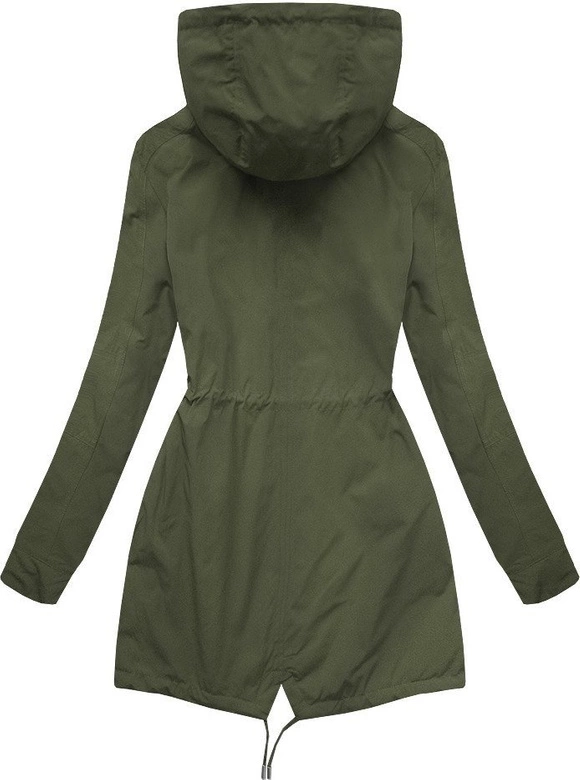 DWUSTRONNA PARKA Z KAPTUREM ARMY-MORO (W306BIG)