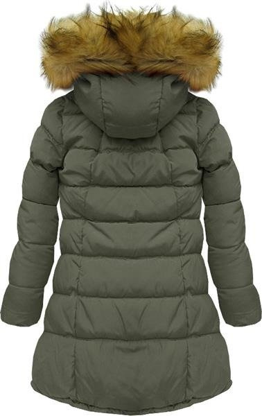 TRAPEZOWA KURTKA ZIMOWA KHAKI (8610)