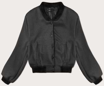 Krótka damska bomberka grafitowa (234003)