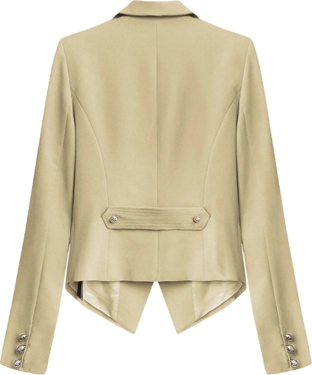 MARYNARKA Z GUZIKAMI BEŻOWA (8193)