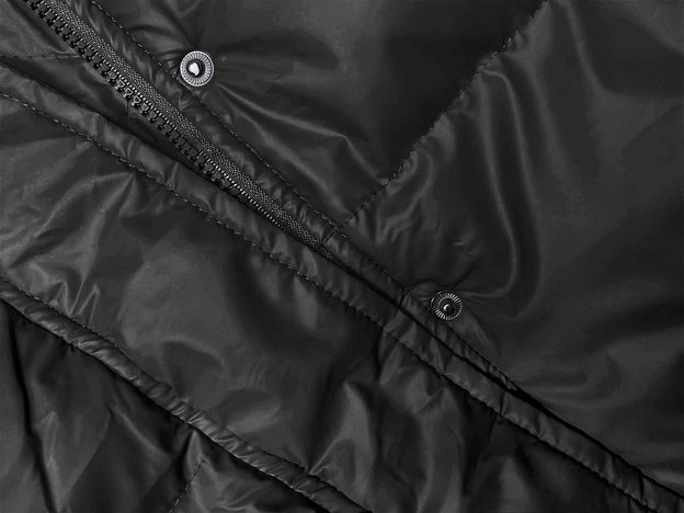 Luźna damska kurtka zimowa czarna (5M3185-392)