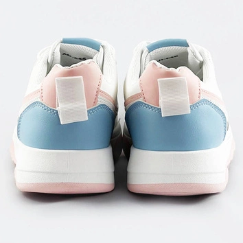 Buty sportowe damskie biało-niebieskie (ad-555)