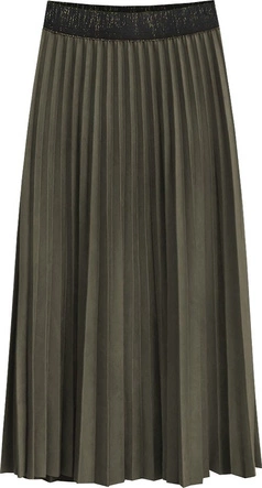 PLISOWANA SPÓDNICA MIDI CIEMNOBRĄZOWA (464ART)