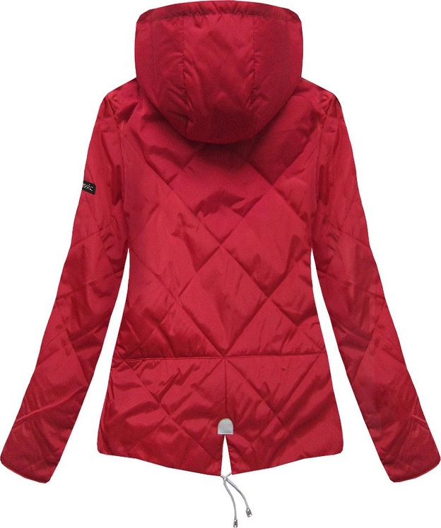 KURTKA Z KAPTUREM CZERWONA (B9517)