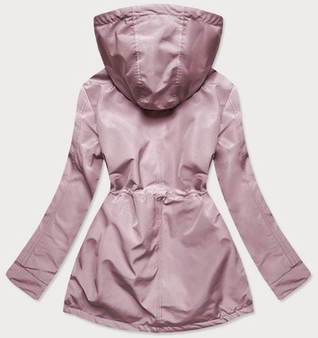 KURTKA - PARKA DAMSKA PUDROWY RÓŻ (RQW-6852)