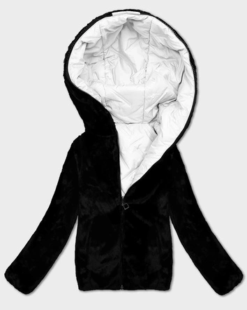 Dwustronna kurtka przejściowa damska S'West biały-czarny (B8546-2601)