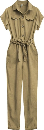 BAWEŁNIANY KOMBINEZON KARMELOWY (361ART)