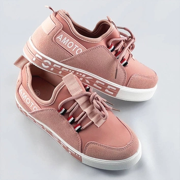 Wsuwane tenisówki damskie różowe (c1039)