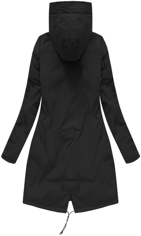 GRUBA ZIMOWA KURTKA DAMSKA Z KAPTUREM CZARNA (CARMEN)