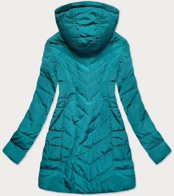 PIKOWANA KURTKA DAMSKA TURKUSOWA (6371)