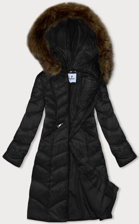 Przejściowa pikowana kurtka damska Glakate czarna (LU-2201)