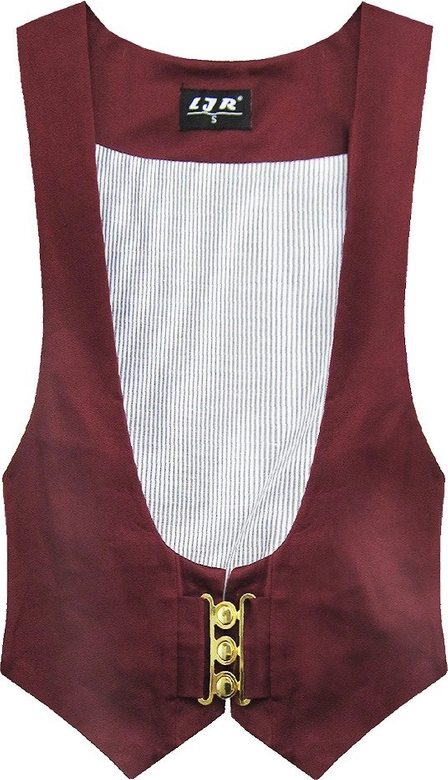 KRÓTKA ELEGANCKA KAMIZELKA BURGUNDOWA (1227)