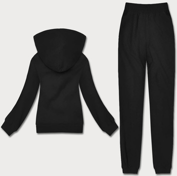 Polarowy dres damski czarny (ZCH2212)
