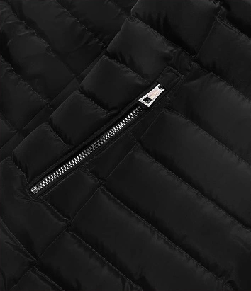 PRZEJŚCIOWA PIKOWANA KURTKA DAMSKA CZARNA (23063-1)