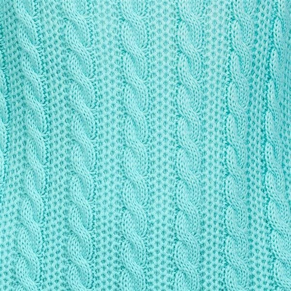 SWETER W WARKOCZE MIĘTOWY (SW018)