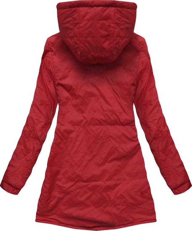 DWUSTRONNA PARKA Z KAPTUREM CZARNA (W645)