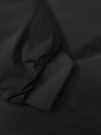 Damska kurtka zimowa z kapturem czarna (5M3169-392)