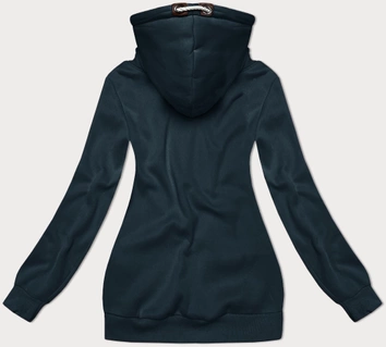 Gruba damska bluza w pasy morski-szary (2302)