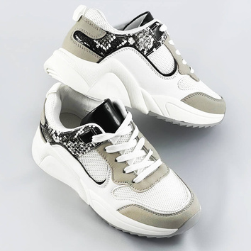 Sportowe buty damskie białe (6348)