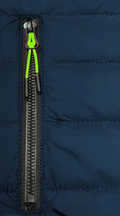 Lekka sportowa kurtka damska granat-szary (8M913-215)