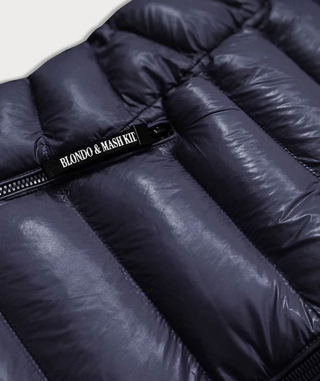 KAMIZELKA DAMSKA Z PUCHEM NATURALNYM GRANAT (6816)